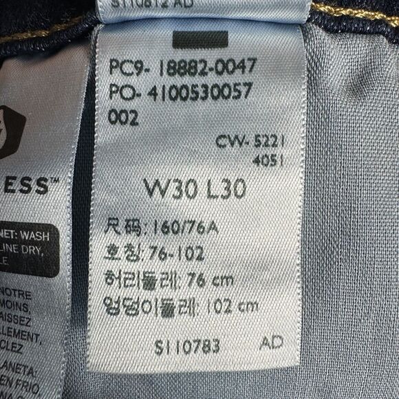 Levi's 721 HIGH RISE SKINNY Womens Size 30 Blue Jeans Denim Pants 28x30 - Picture 11 of 11